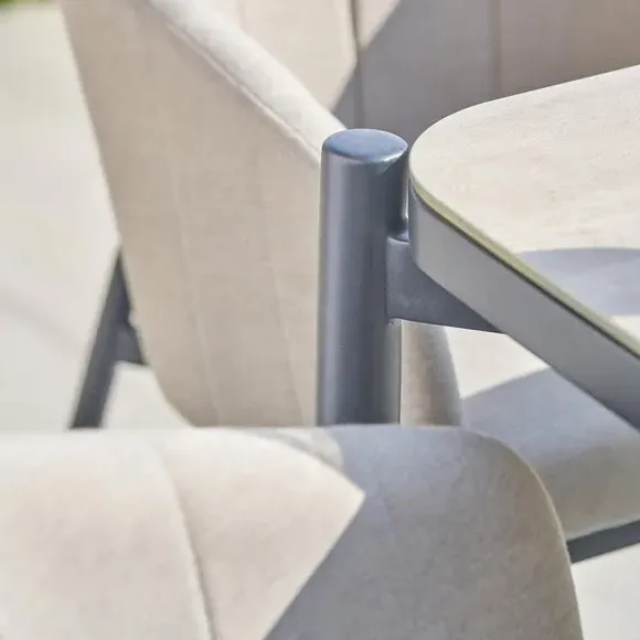 6-Seater Outdoor Dining Set - Putty, Acrylic
