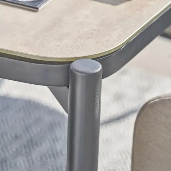 6-Seater Outdoor Dining Set - Putty, Acrylic