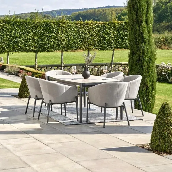 6-Seater Outdoor Dining Set - Putty, Acrylic