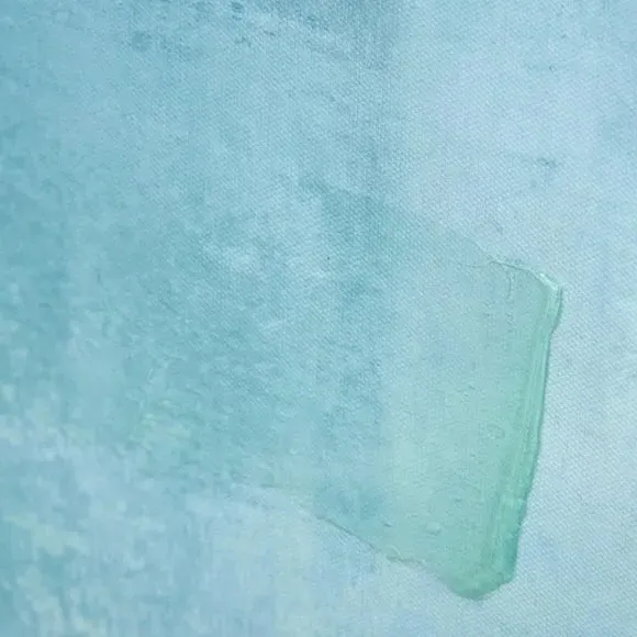 Abstract Framed Canvas - Blue