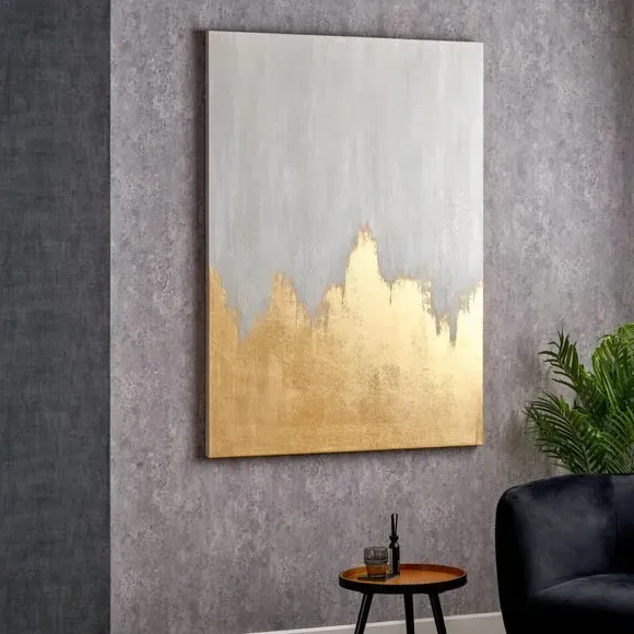 Abstract Frameless Canvas - White, Canvas