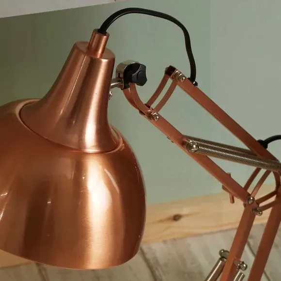 Adjustable Task Table Lamp - Copper