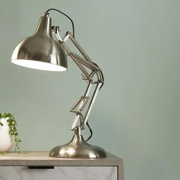 Adjustable Task Table Lamp - Silver