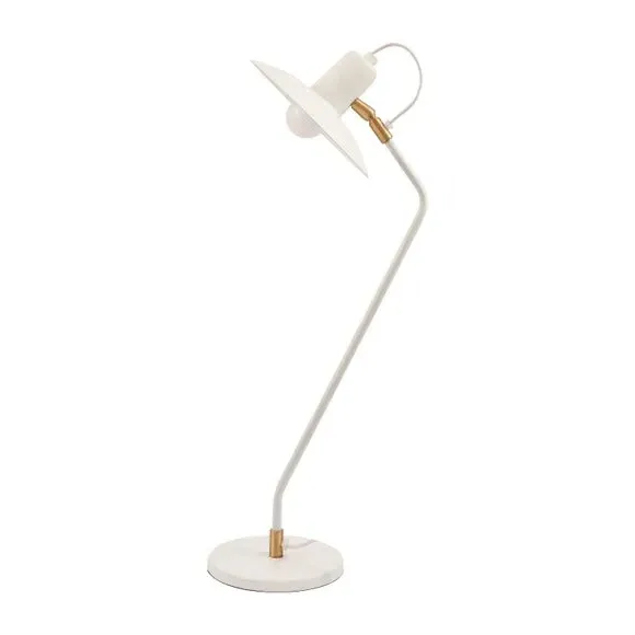 Angle Arm Task Table Lamp - White, Metal