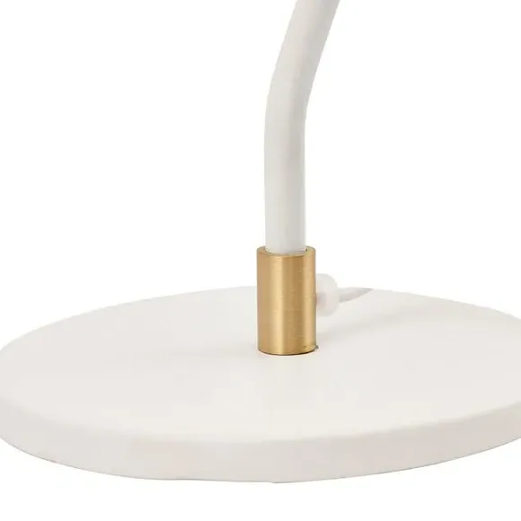 Angle Arm Task Table Lamp - White, Metal