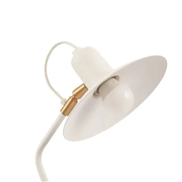 Angle Arm Task Table Lamp - White, Metal
