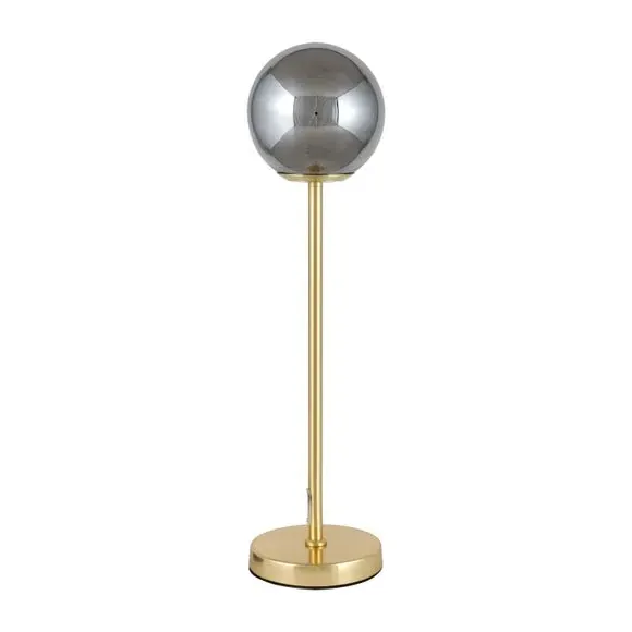 Arabella Metal Table Lamp - Gold, Glass