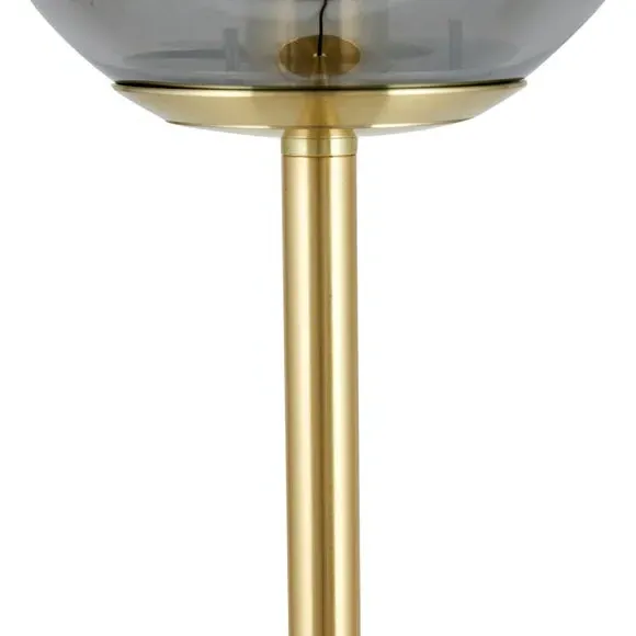 Arabella Metal Table Lamp - Gold, Glass