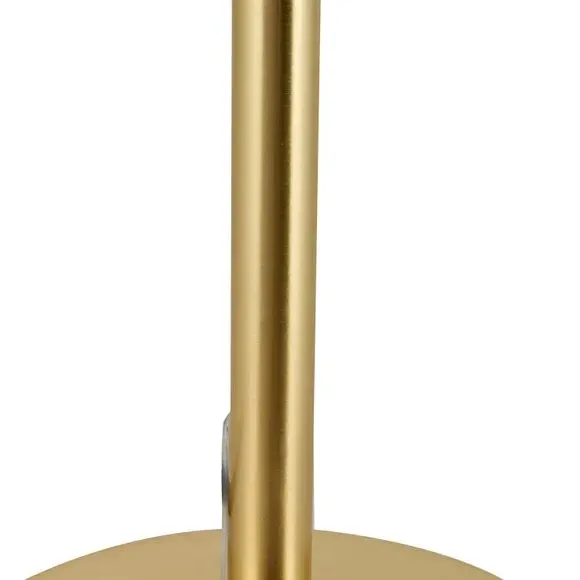 Arabella Metal Table Lamp - Gold, Glass
