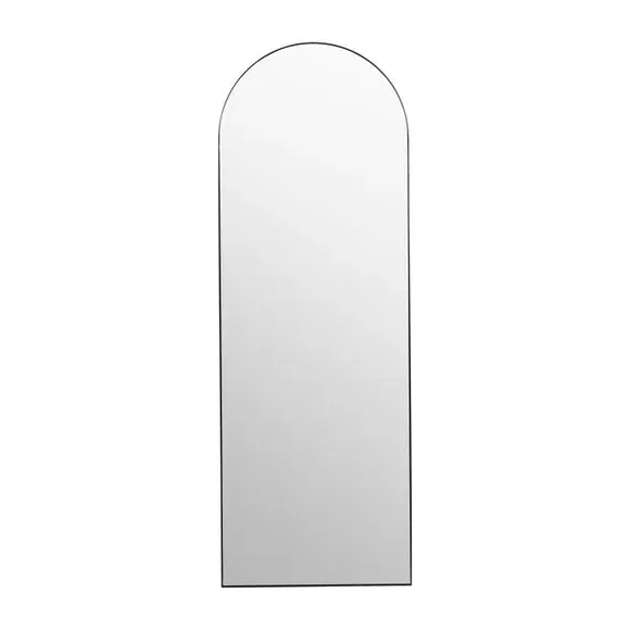 Arched Full Length Leaner Mirror - Silver, Metal