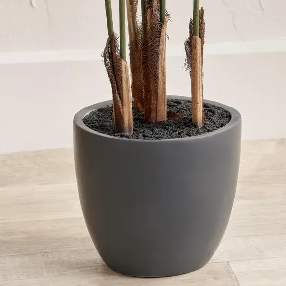 Artificial Areca Palm Plant - Grey Pot