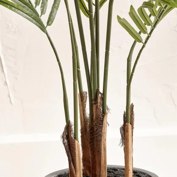 Artificial Areca Palm Plant - Grey Pot