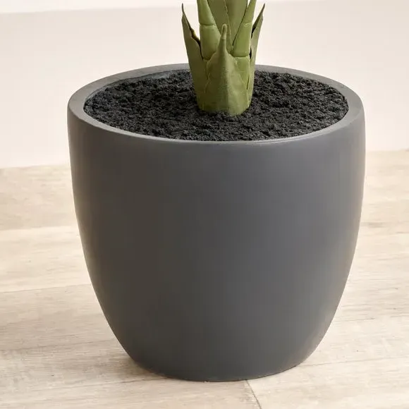 Artificial Elephant Ear Plant - Grey Pot