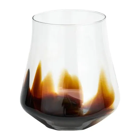 Bell Vase with Ombre Finish - Pecan, Glass