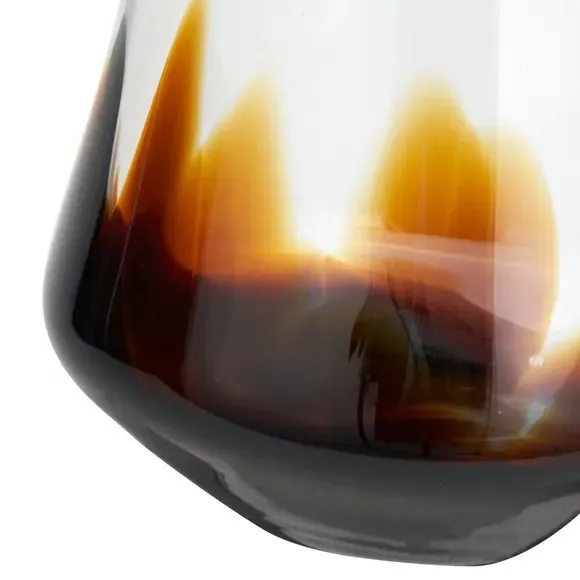 Bell Vase with Ombre Finish - Pecan, Glass