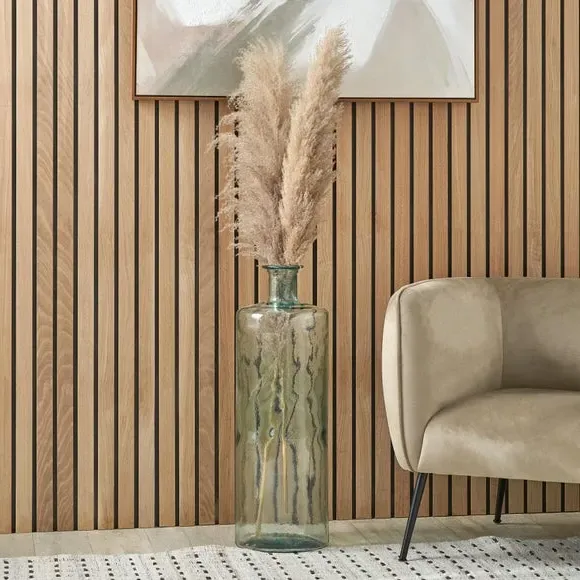 Bottle Vase with Straight Sides - Clear Glass image