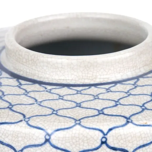 Ceramic Ginger Jar with Lid - White, Ceramic