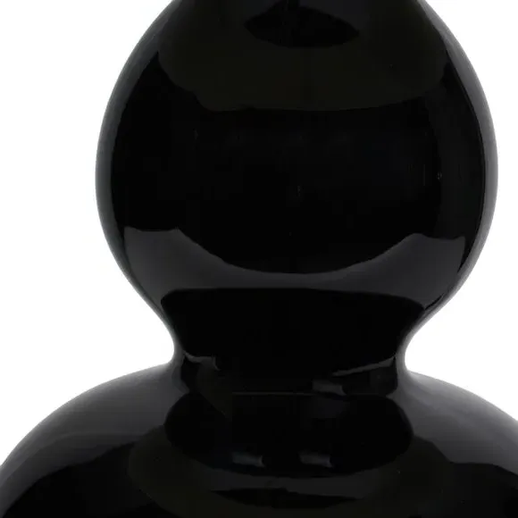 Ceramic Table Lamp with Fabric Shade - Black