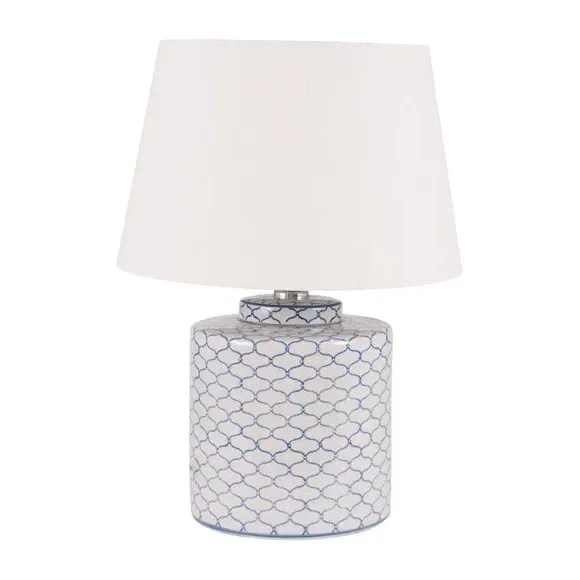 Ceramic Table Lamp with Shade - Grey, Ceramic