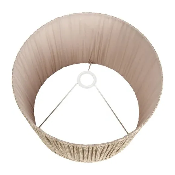 Chevron Mushroom Pleat Lamp Shade - Taupe