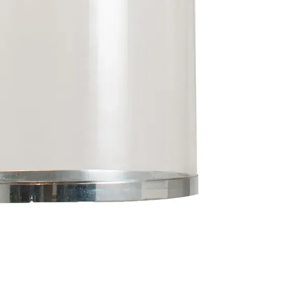 Cloche Pendant Light - Silver, Blown Glass