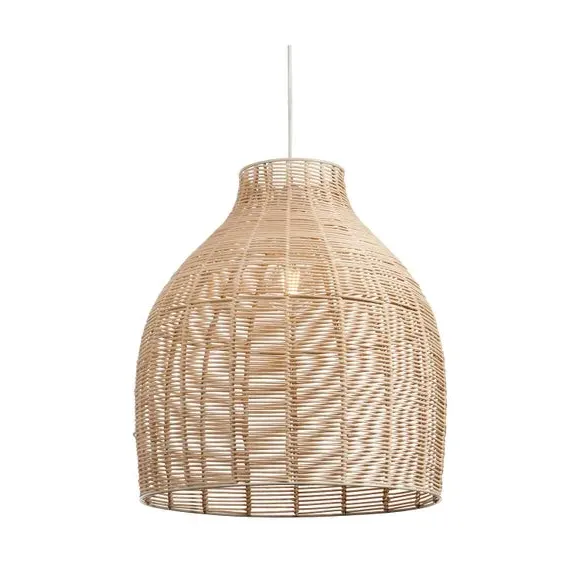 Cloche Pendant Shade Easy Fit - Natural, Rattan
