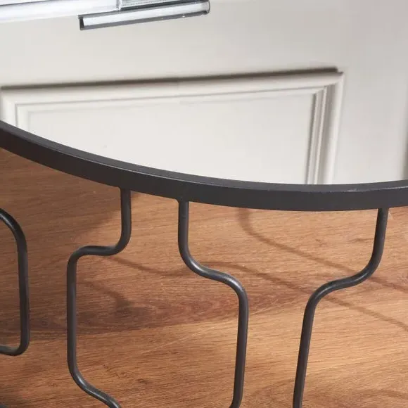 Coffee Table Art Deco Style - Grey, Metal