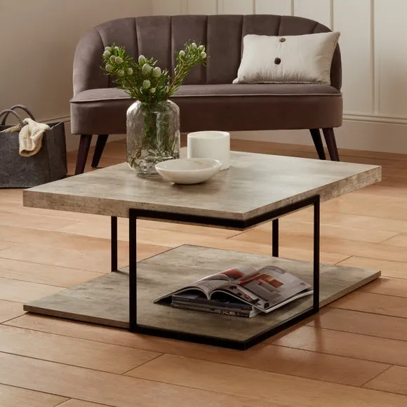 Coffee Table with Storage - Natural, Wood Effect image