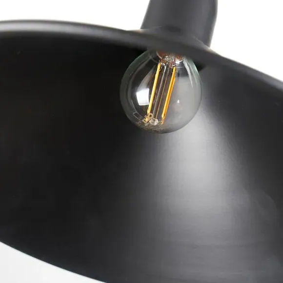 Cone Pendant Light - Black, Metal