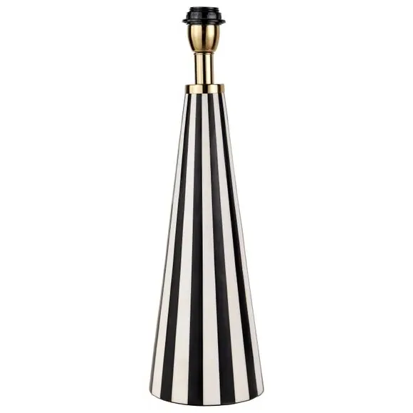 Conical Table Lamp with Shade - Black, Resin