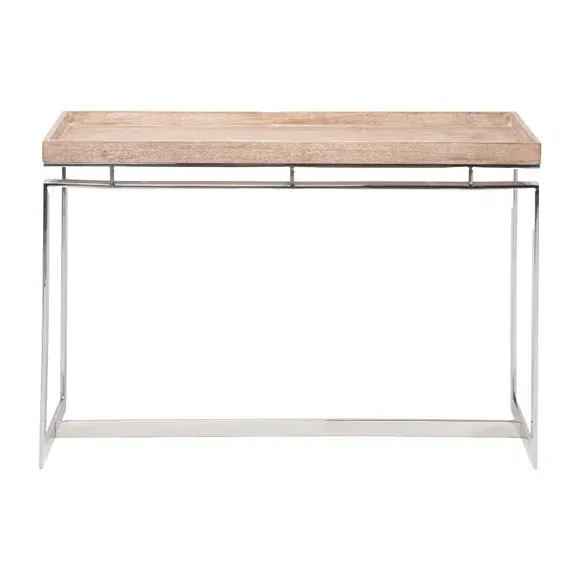 Console Table with Antique Finish - Natural