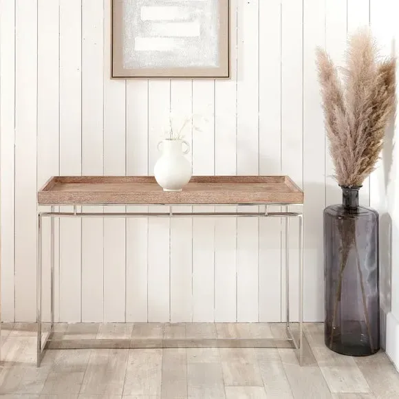 Console Table with Antique Finish - Natural image