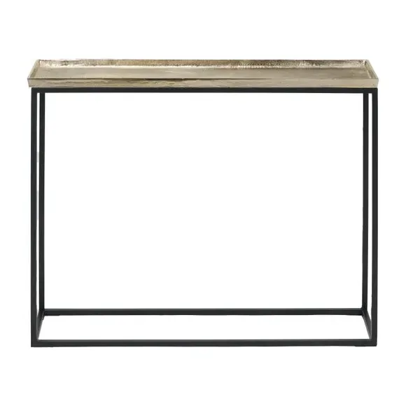 Console Table with Metal Top - Gold, Metal