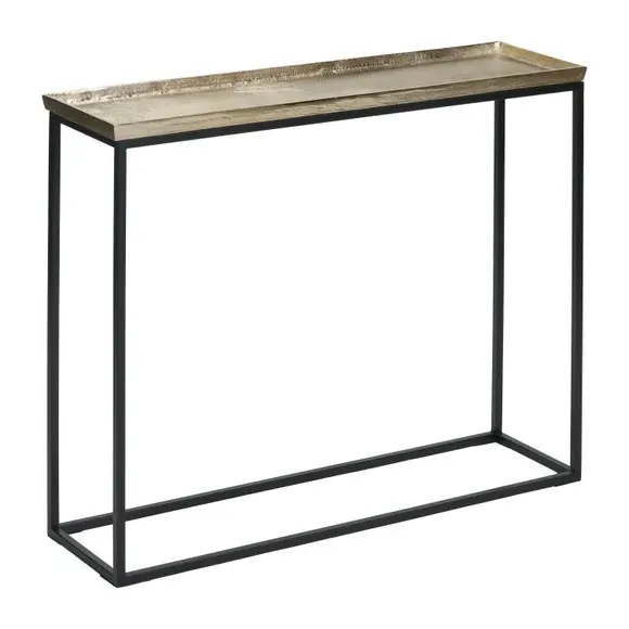 Console Table with Metal Top - Gold, Metal