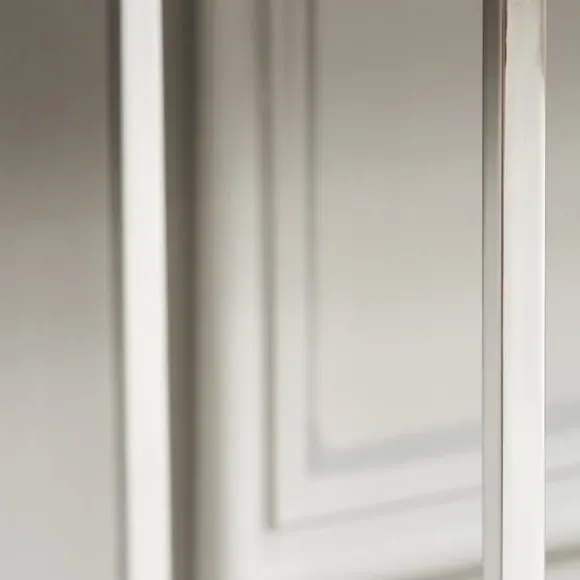 Console Table with Mirrored Top - Silver, Glass