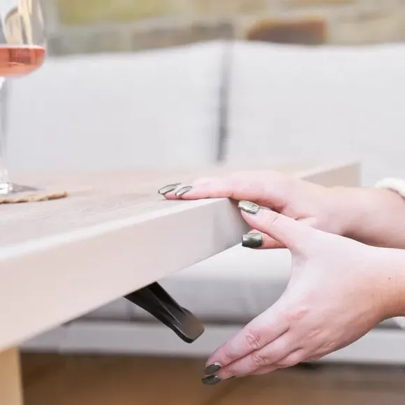 Corner Seating Set with Adjustable Table - Latte