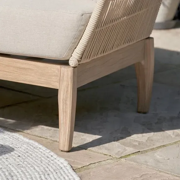 Corner Seating Set with Table - Latte, Acacia