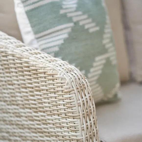 Corner Seating Set with Table - Natural, Rattan