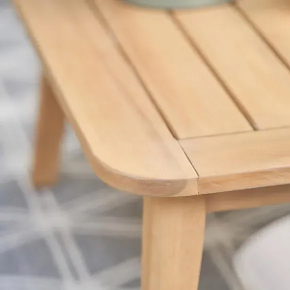 Corner Seating Set with Table - Natural, Rattan