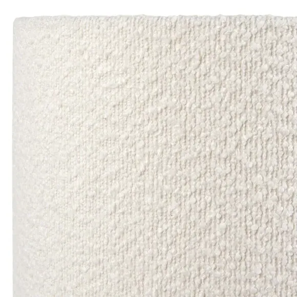 Cylinder Lamp Shade with Texture - White, Boucle