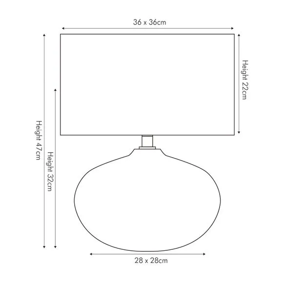 Cylinder Table Lamp with Embossed Design - Bronze