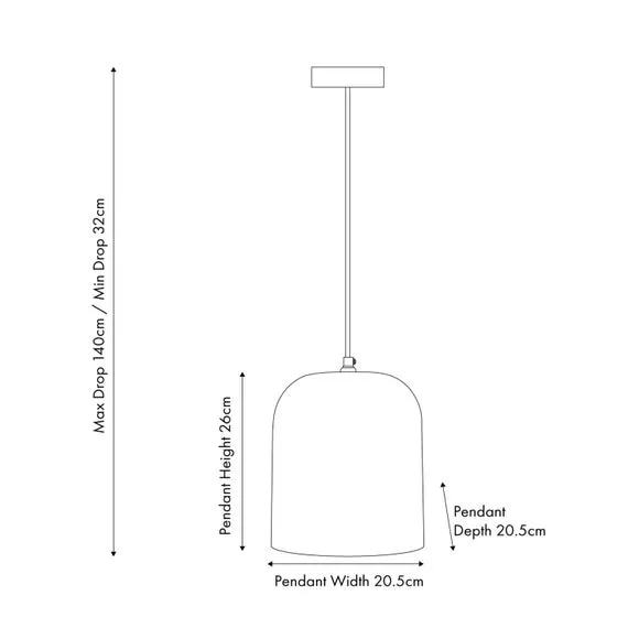 Dome Pendant Light - Antique Silver, Metal