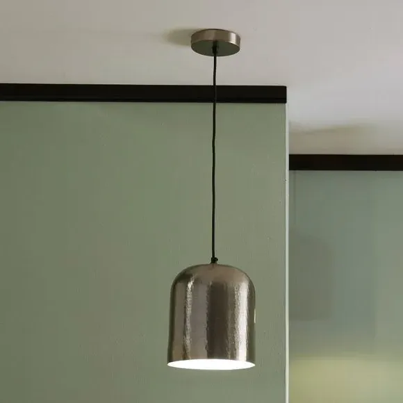 Dome Pendant Light - Antique Silver, Metal image