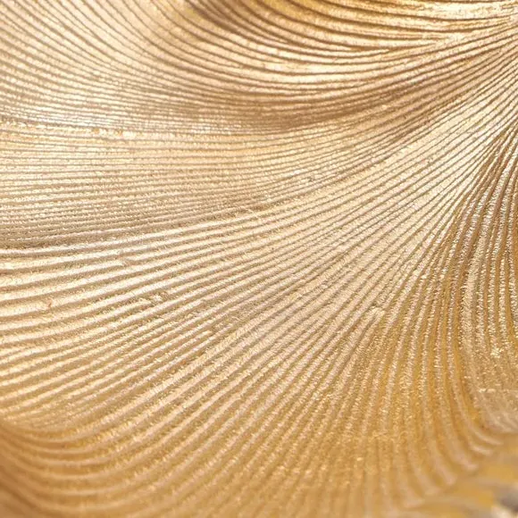 Dual Leaf Decorative Bowl - Gold, Metal