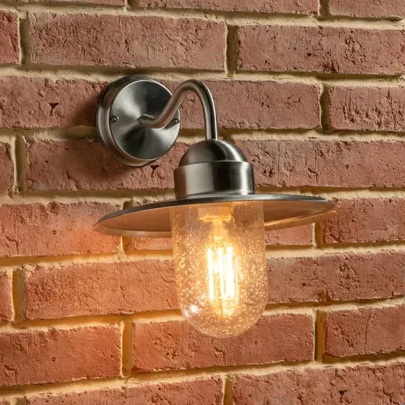 Fisherman Outdoor Wall Light - Silver, Steel image
