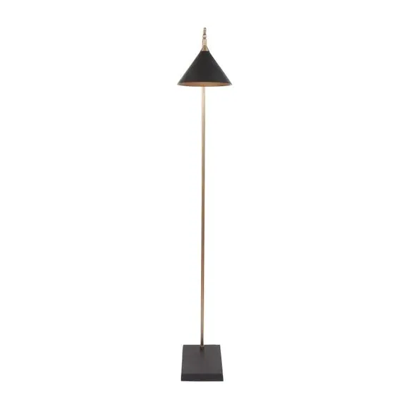 Floor Lamp with Moveable Head - Black, Metal