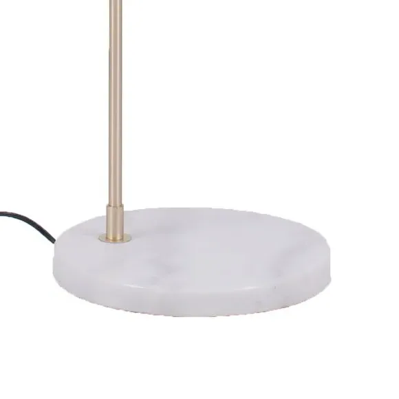 Floor Lamp with Pivoting Head - Gold, Marble