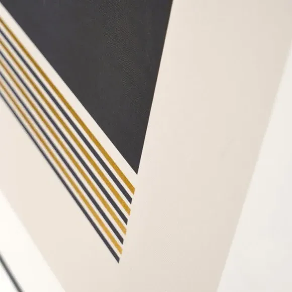 Framed Print with Gold Accents - Black Frame
