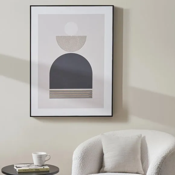 Framed Print with Gold Accents - Black Frame image