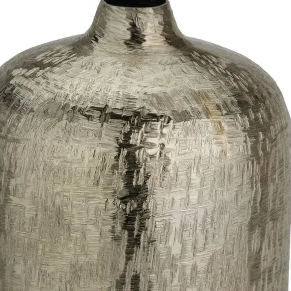 Hammered Metal Vase - Gold, Aluminium